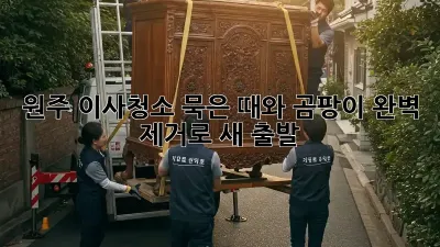 🏡 원주 이사청소, 묵은 때와 곰팡이 완벽 제거로 새 출발! ✨